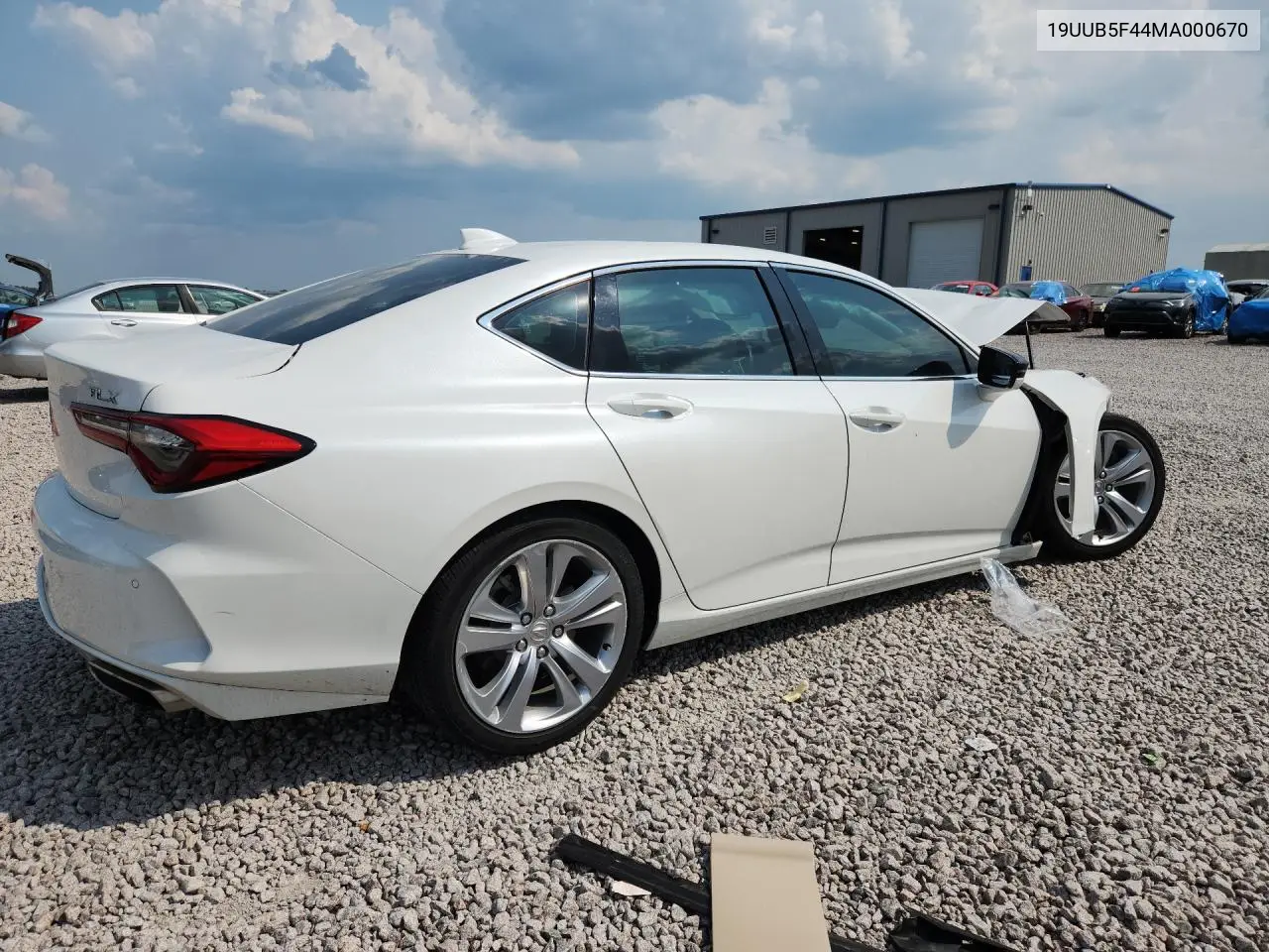 2021 Acura Tlx Technology VIN: 19UUB5F44MA000670 Lot: 60396126
