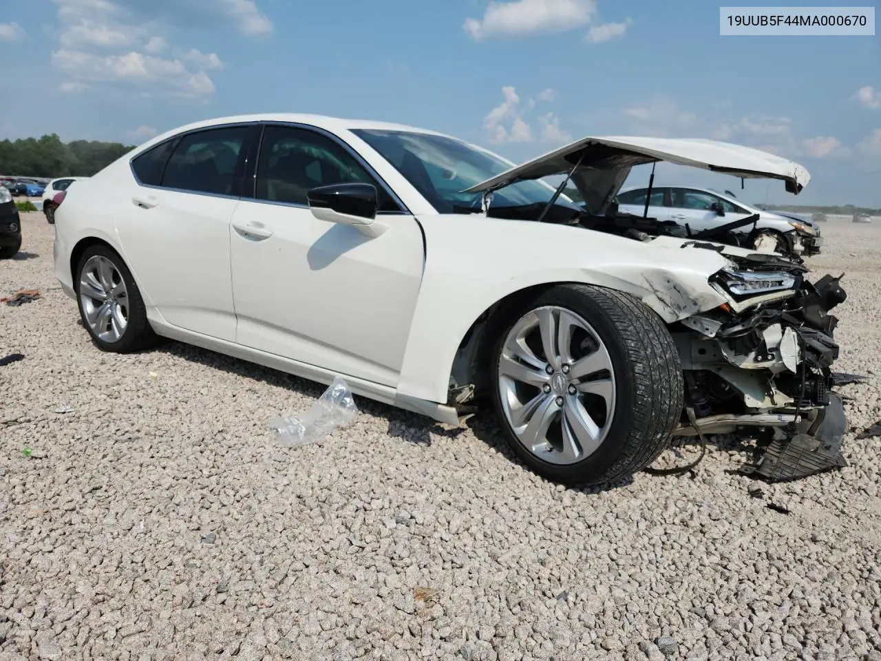 2021 Acura Tlx Technology VIN: 19UUB5F44MA000670 Lot: 60396126