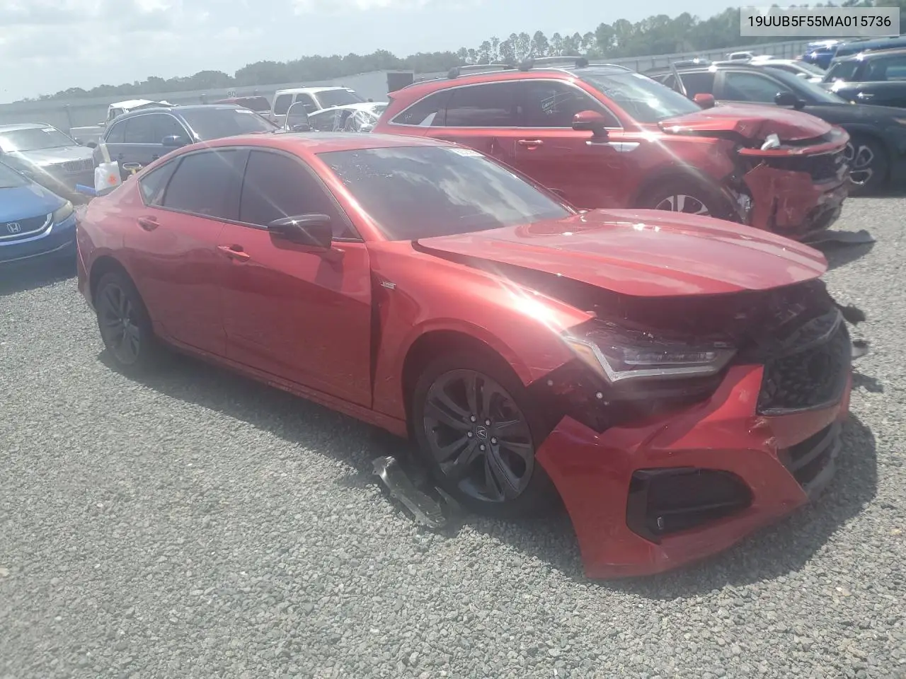 2021 Acura Tlx Tech A VIN: 19UUB5F55MA015736 Lot: 60523966
