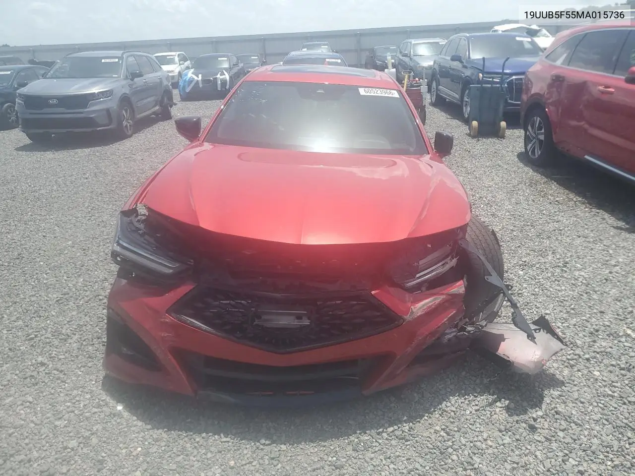 2021 Acura Tlx Tech A VIN: 19UUB5F55MA015736 Lot: 60523966