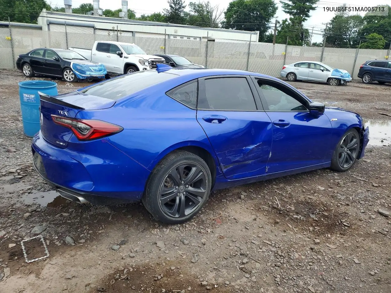 2021 Acura Tlx Tech A VIN: 19UUB6F51MA005713 Lot: 60602066