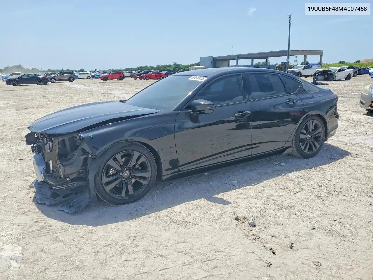 2021 Acura Tlx Technology VIN: 19UUB5F48MA007458 Lot: 60840436