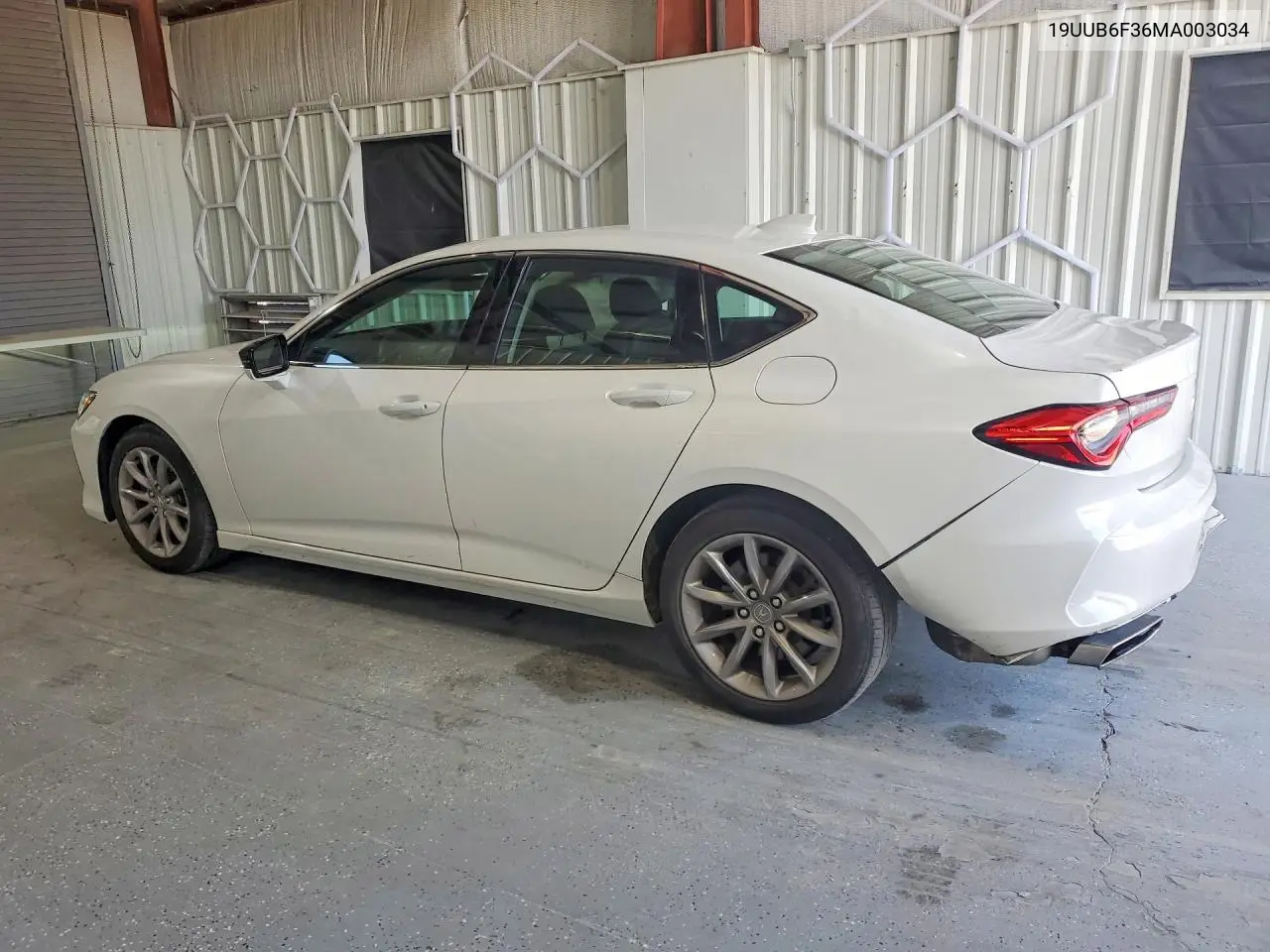 2021 Acura Tlx VIN: 19UUB6F36MA003034 Lot: 61122176