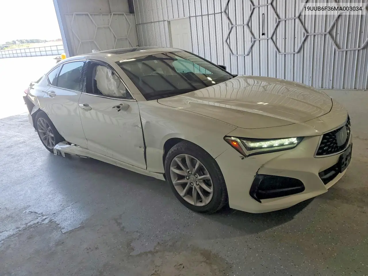 2021 Acura Tlx VIN: 19UUB6F36MA003034 Lot: 61122176