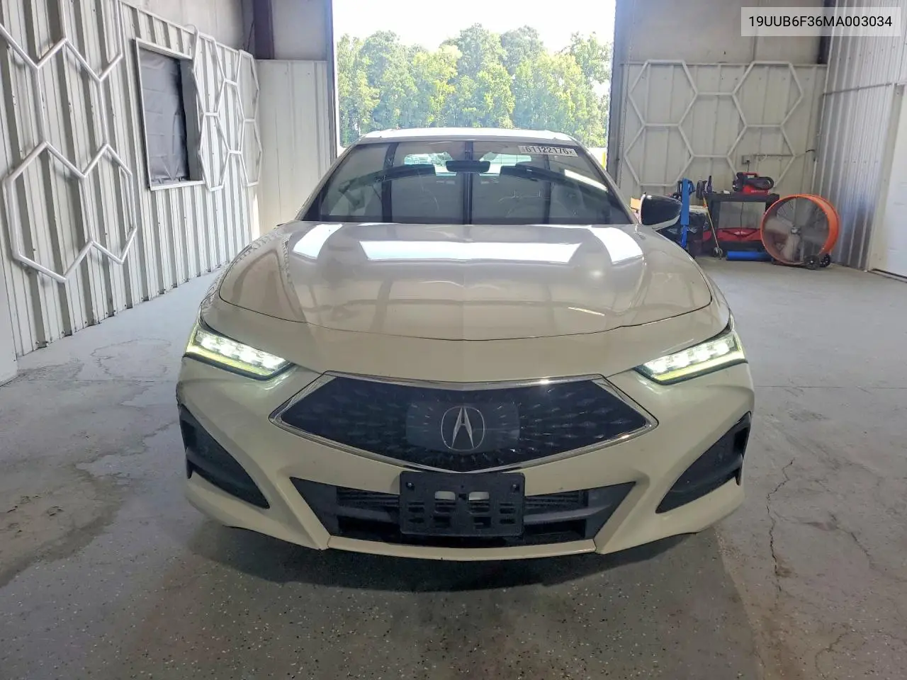 2021 Acura Tlx VIN: 19UUB6F36MA003034 Lot: 61122176