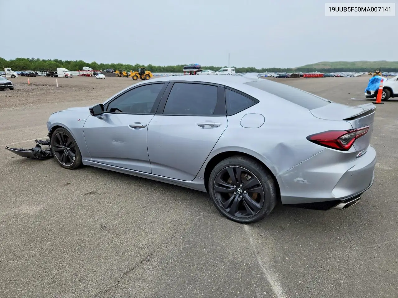 2021 Acura Tlx Tech A VIN: 19UUB5F50MA007141 Lot: 61576066