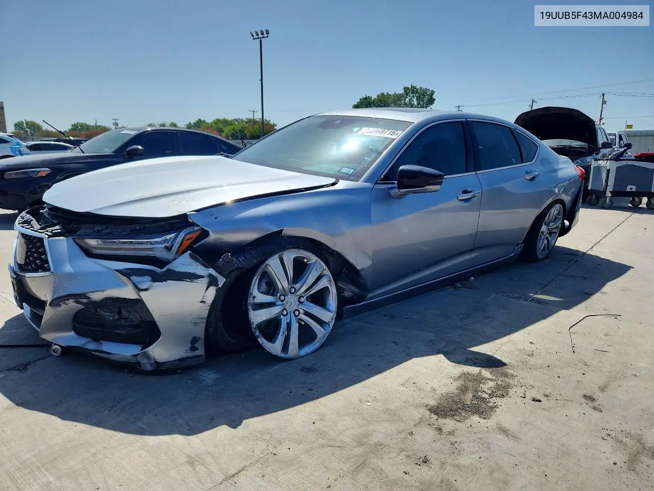 2021 Acura Tlx Technology VIN: 19UUB5F43MA004984 Lot: 62069716