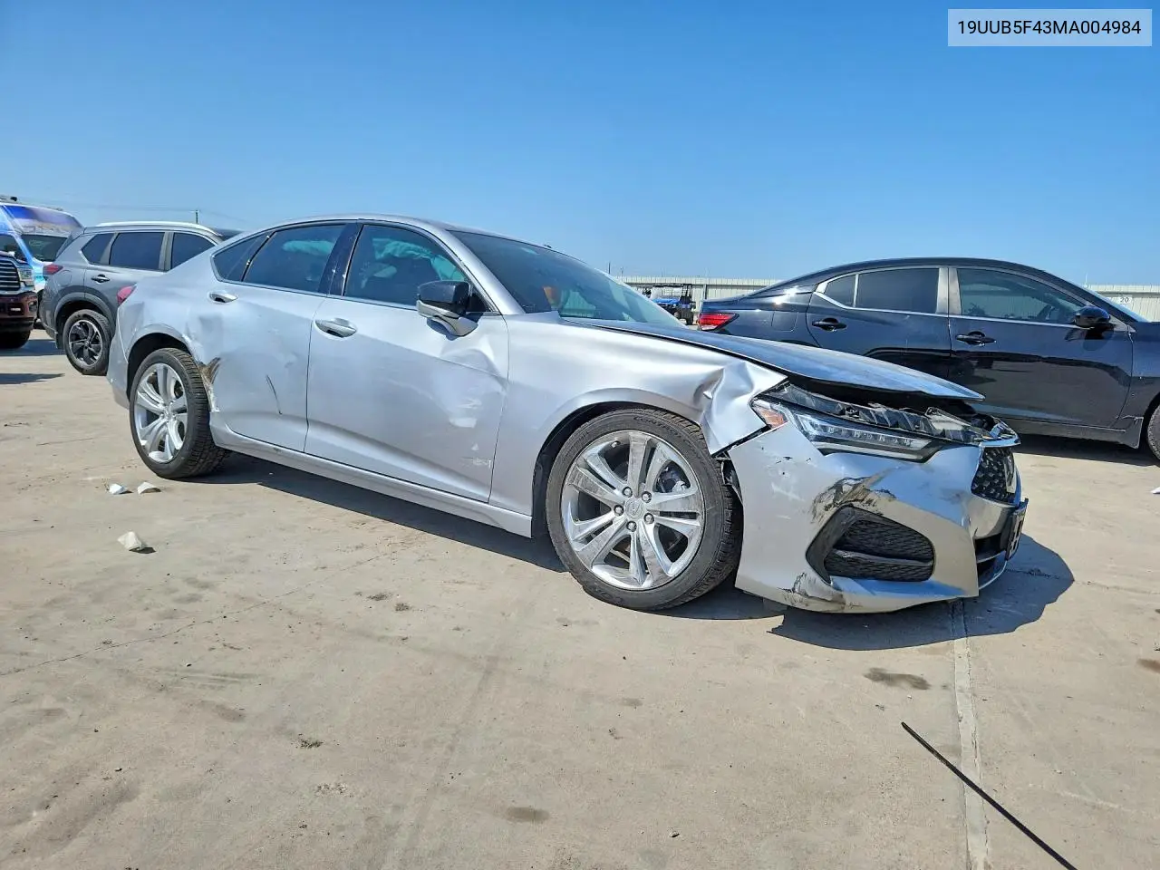 2021 Acura Tlx Technology VIN: 19UUB5F43MA004984 Lot: 62069716