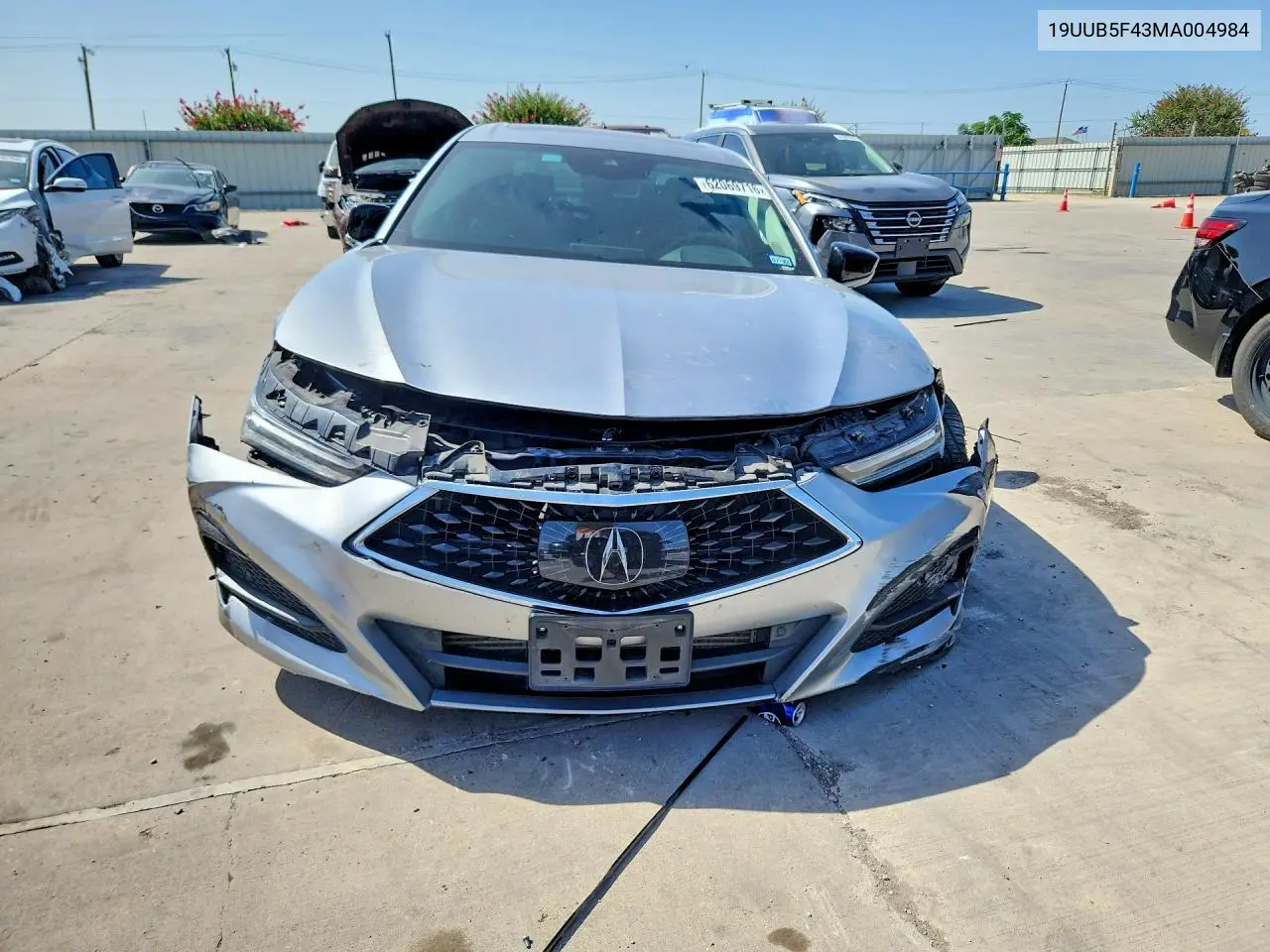 2021 Acura Tlx Technology VIN: 19UUB5F43MA004984 Lot: 62069716