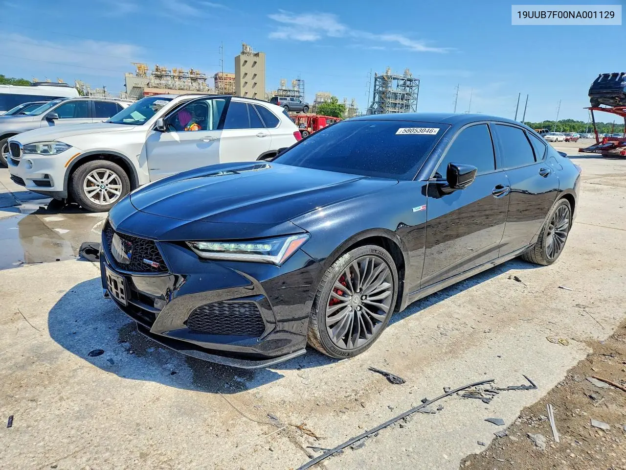 2022 Acur Tlx VIN: 19UUB7F00NA001129 Lot: 58053046