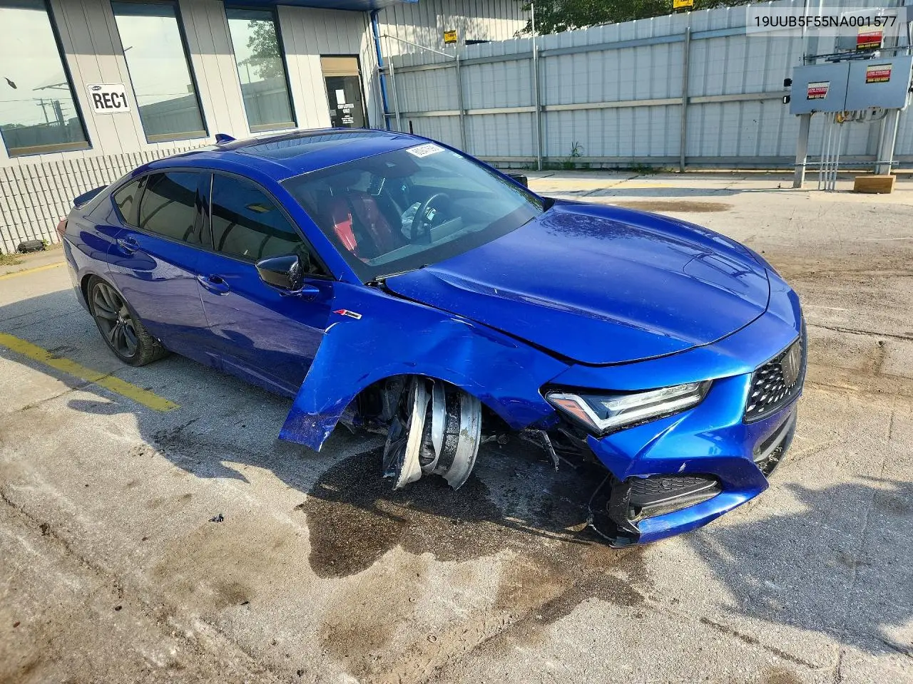 2022 Acura Tlx Tech A VIN: 19UUB5F55NA001577 Lot: 60947696