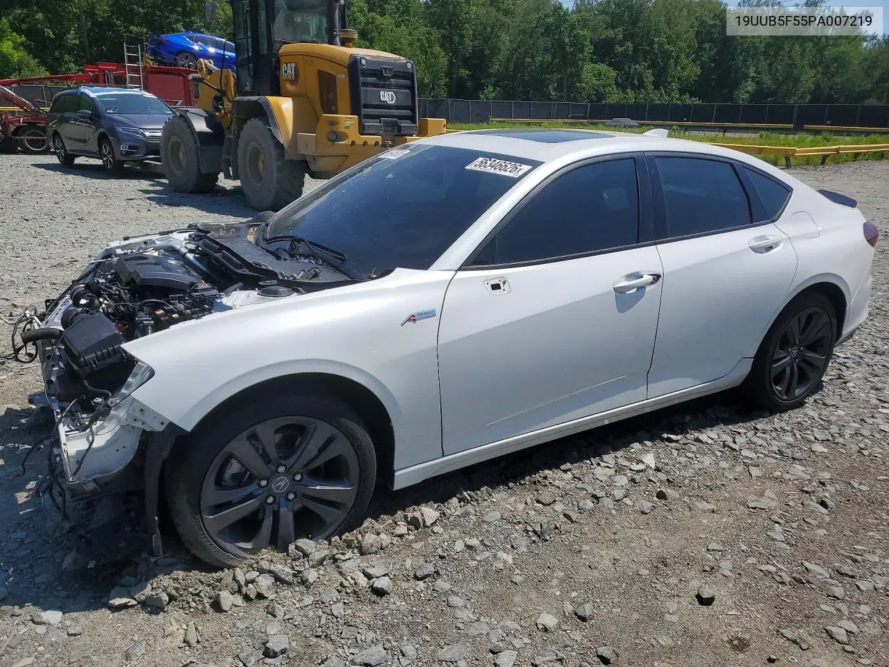 2023 Acura Tlx Tech A VIN: 19UUB5F55PA007219 Lot: 56346626