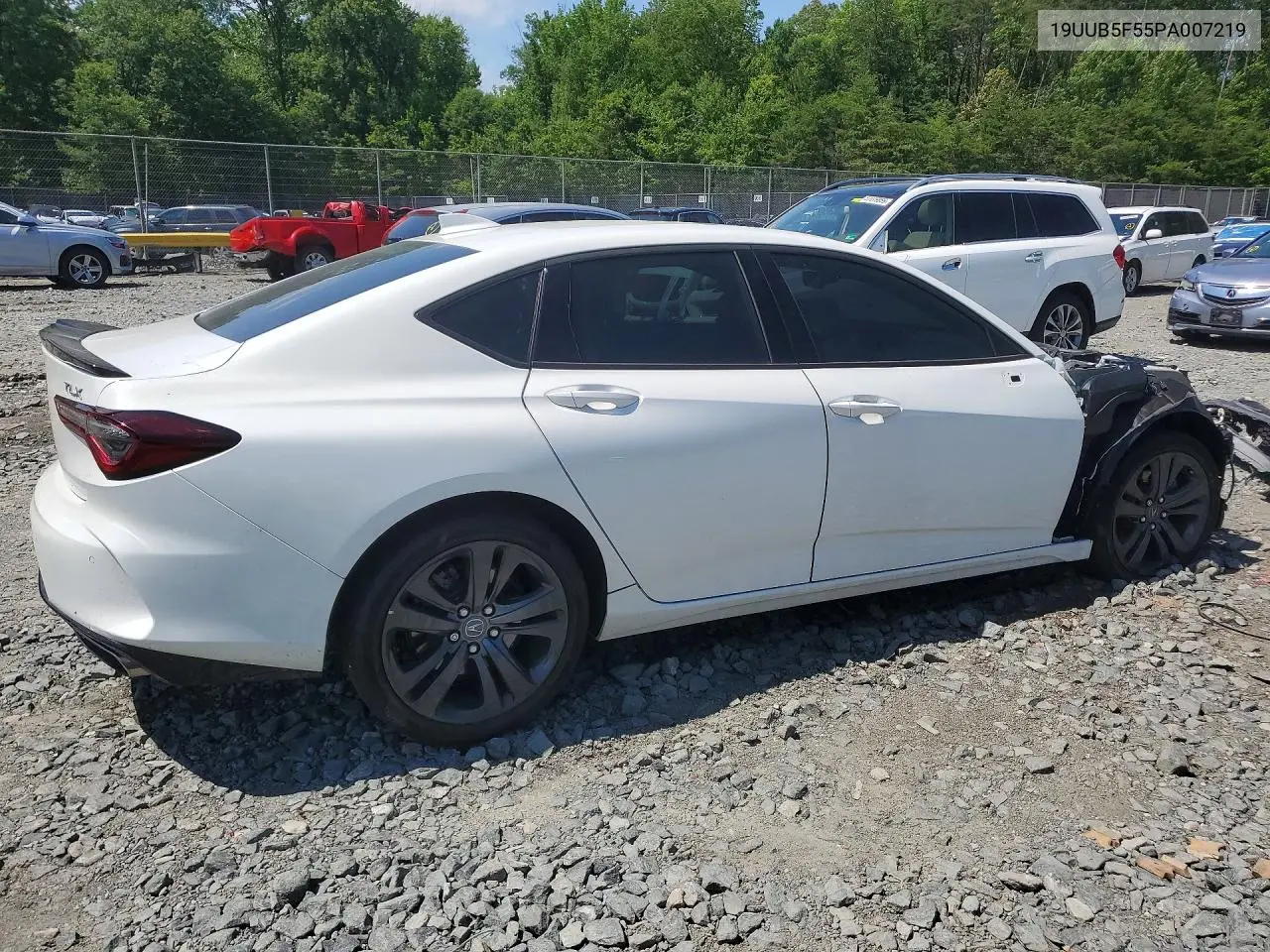 2023 Acura Tlx Tech A VIN: 19UUB5F55PA007219 Lot: 56346626