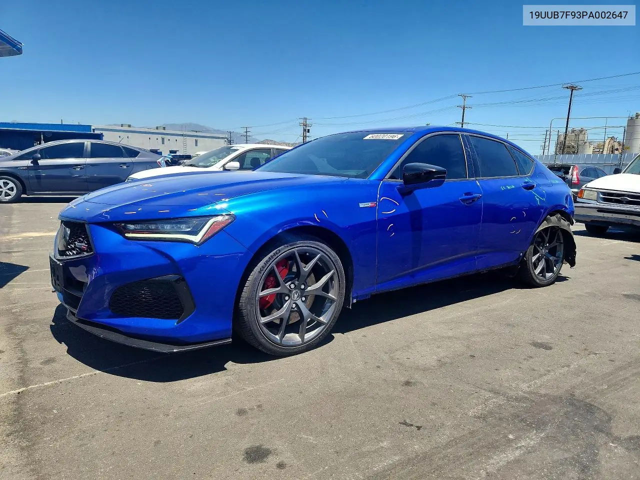 2023 Acura Tlx Type S VIN: 19UUB7F93PA002647 Lot: 60020196