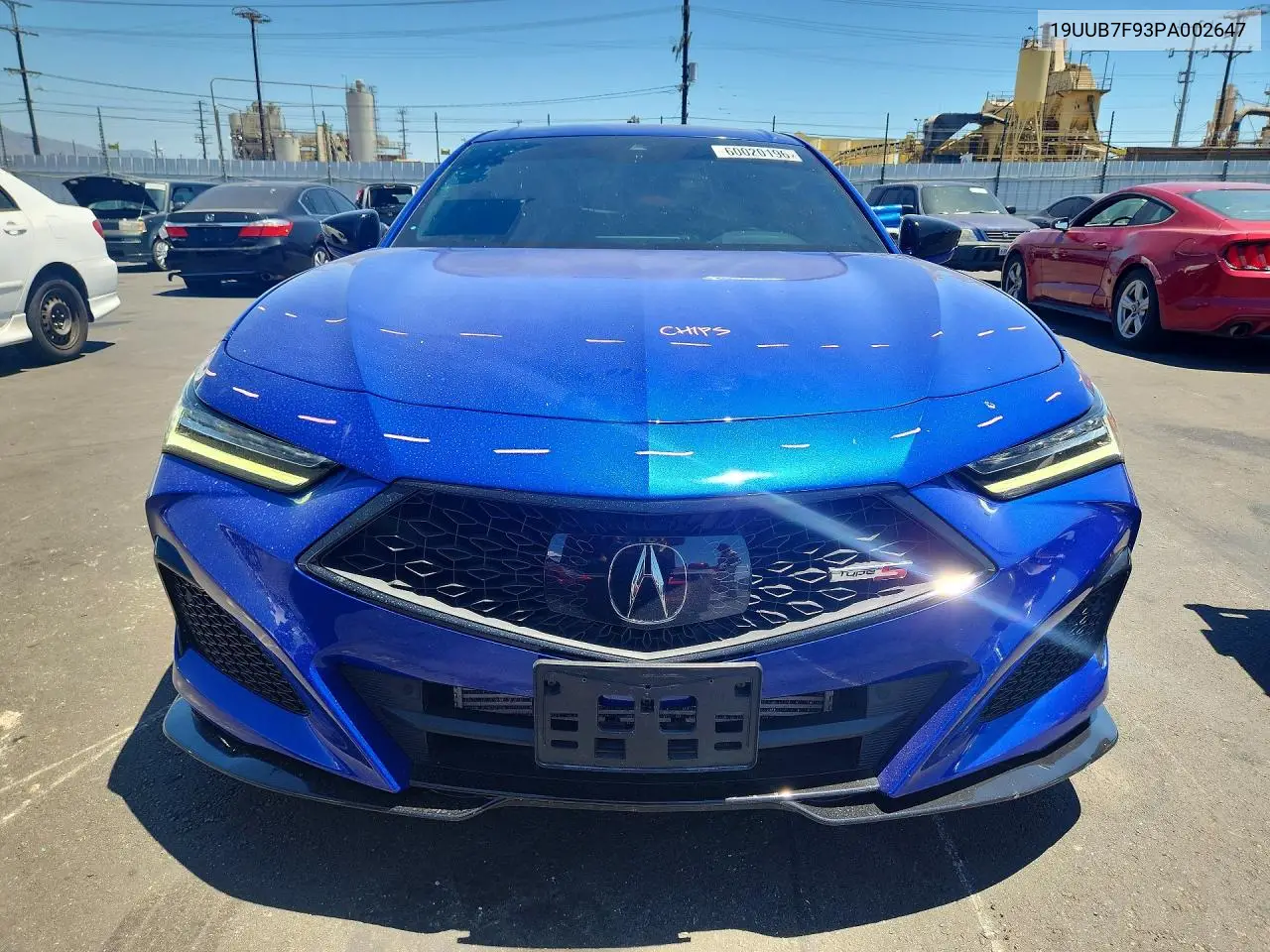 2023 Acura Tlx Type S VIN: 19UUB7F93PA002647 Lot: 60020196