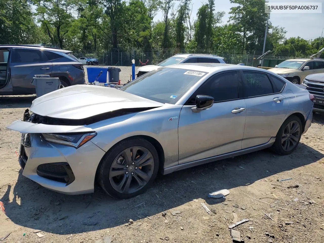 2023 Acura Tlx Tech A VIN: 19UUB5F50PA006737 Lot: 60351196