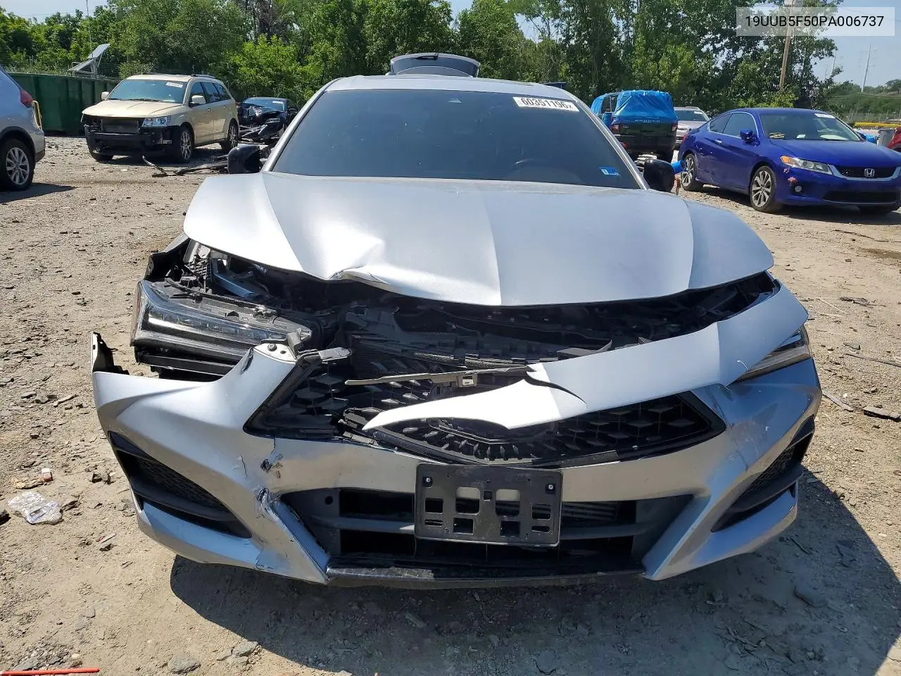 2023 Acura Tlx Tech A VIN: 19UUB5F50PA006737 Lot: 60351196