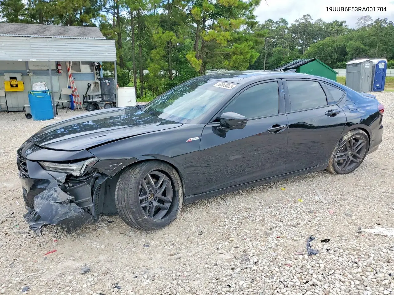 2024 Acura Tlx A-Spec VIN: 19UUB6F53RA001704 Lot: 56363056