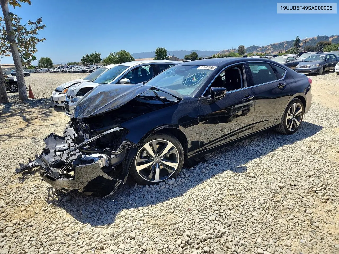2025 Acura Tlx Technology VIN: 19UUB5F49SA000905 Lot: 61741986