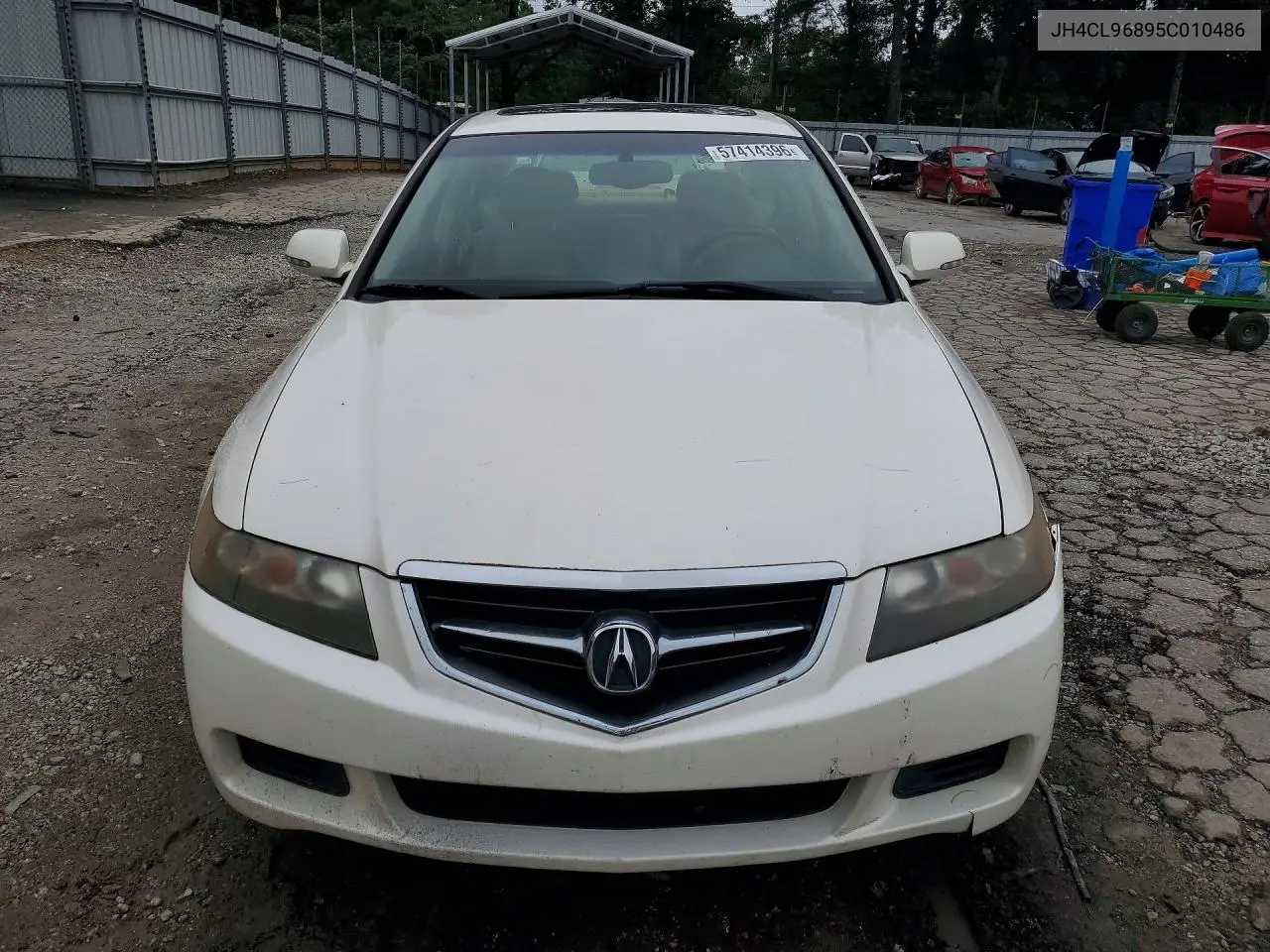 2005 Acura Tsx VIN: JH4CL96895C010486 Lot: 57414396
