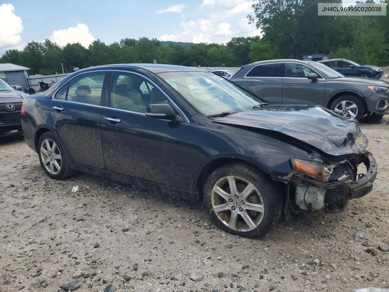 2005 Acura Tsx VIN: JH4CL96995C020038 Lot: 60498476