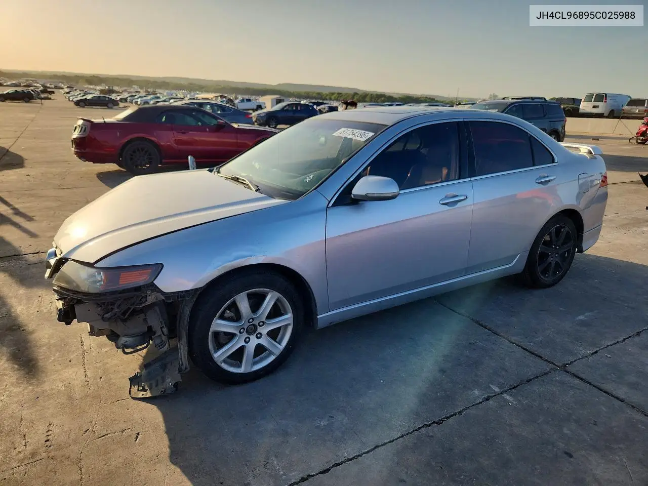 2005 Acura Tsx VIN: JH4CL96895C025988 Lot: 61754396