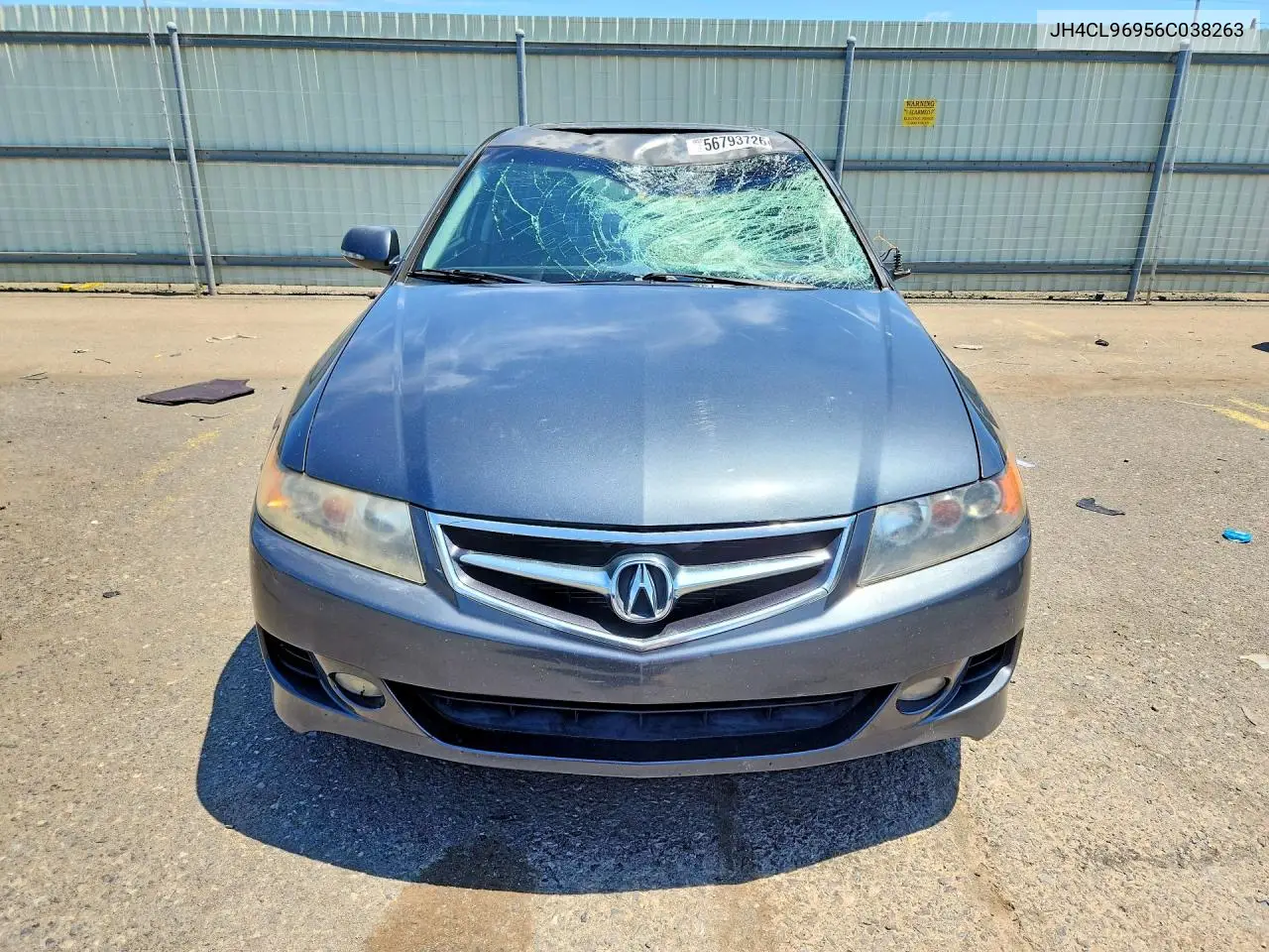 2006 Acura Tsx VIN: JH4CL96956C038263 Lot: 56793726
