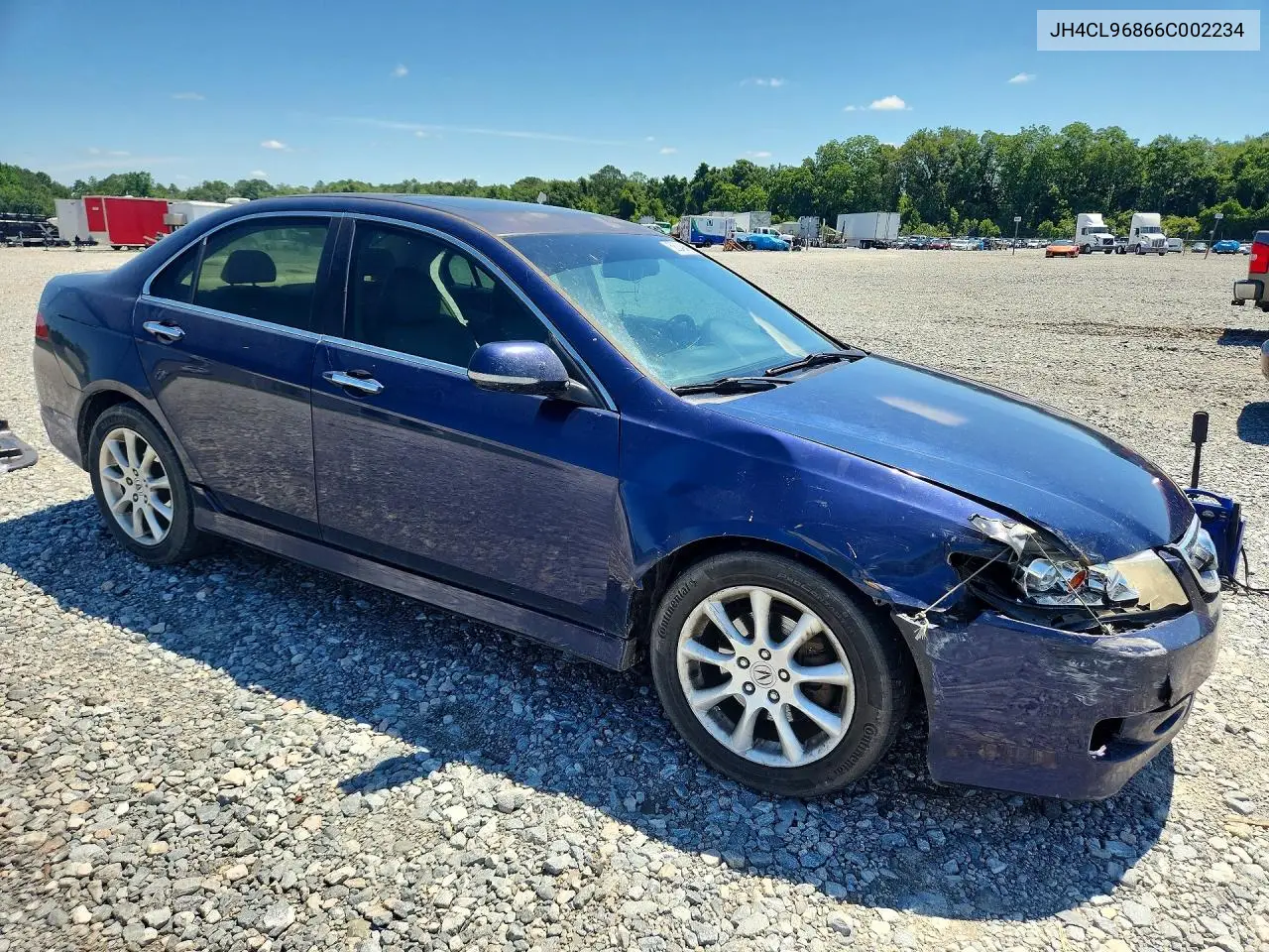 2006 Acura Tsx VIN: JH4CL96866C002234 Lot: 58249486
