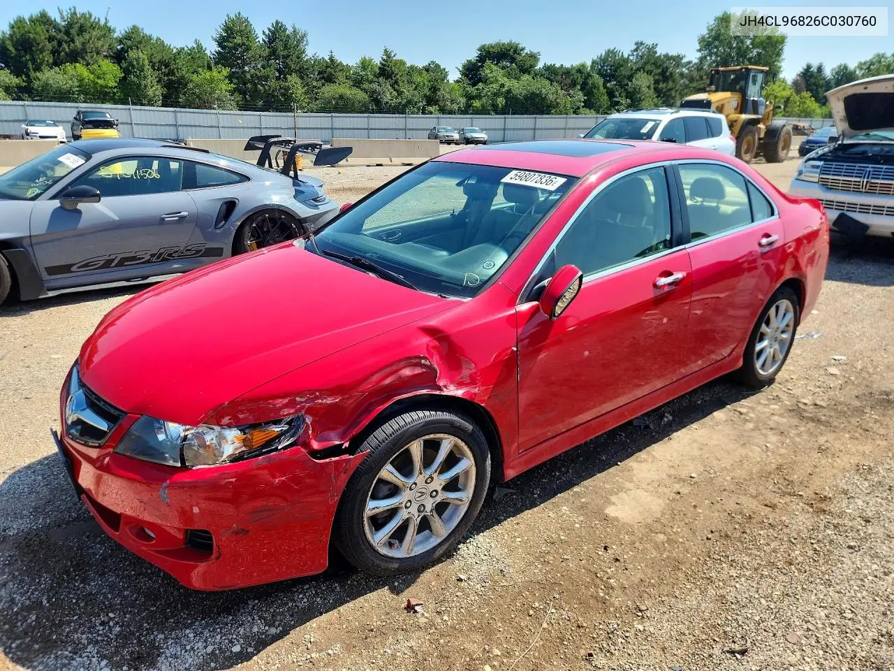 2006 Acura Tsx VIN: JH4CL96826C030760 Lot: 59807836
