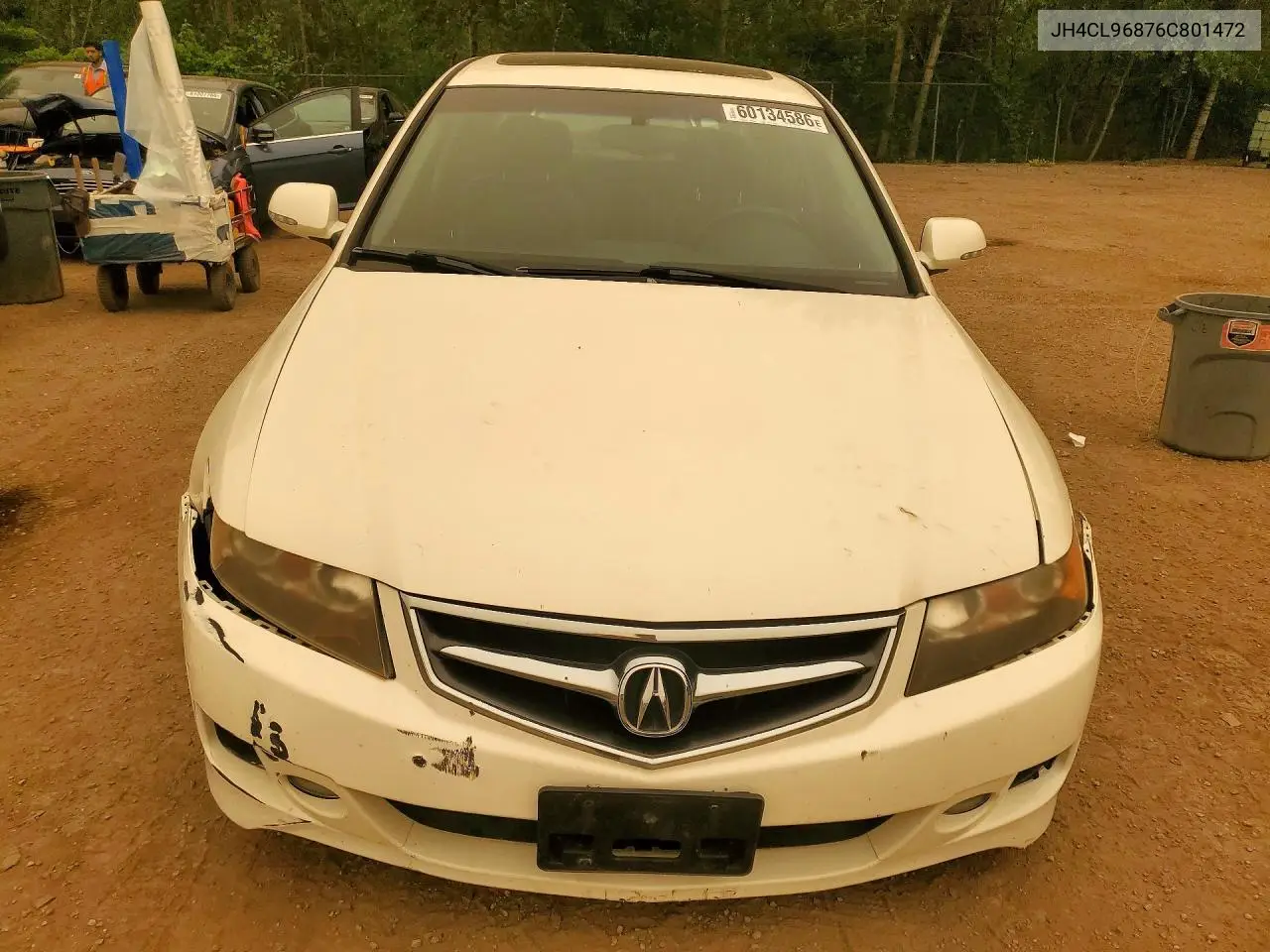 2006 Acura Tsx VIN: JH4CL96876C801472 Lot: 60134586