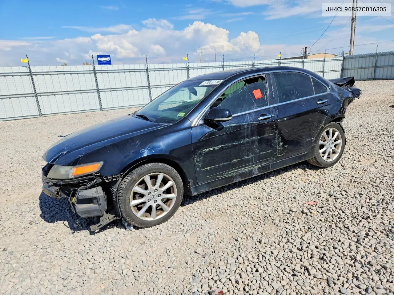 2007 Acura Tsx VIN: JH4CL96857C016305 Lot: 61055716