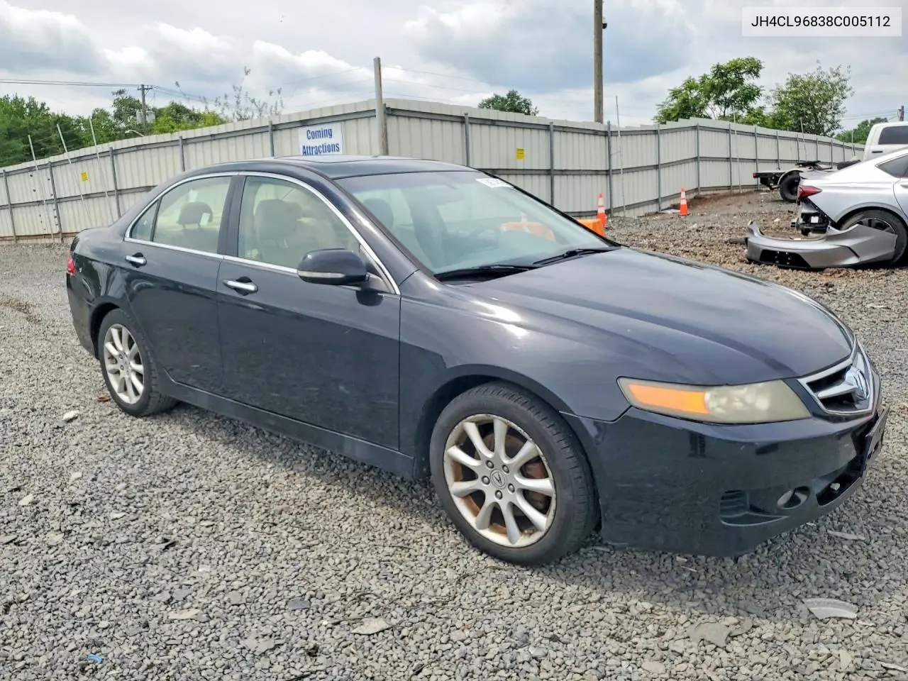 2008 Acura Tsx VIN: JH4CL96838C005112 Lot: 58874816