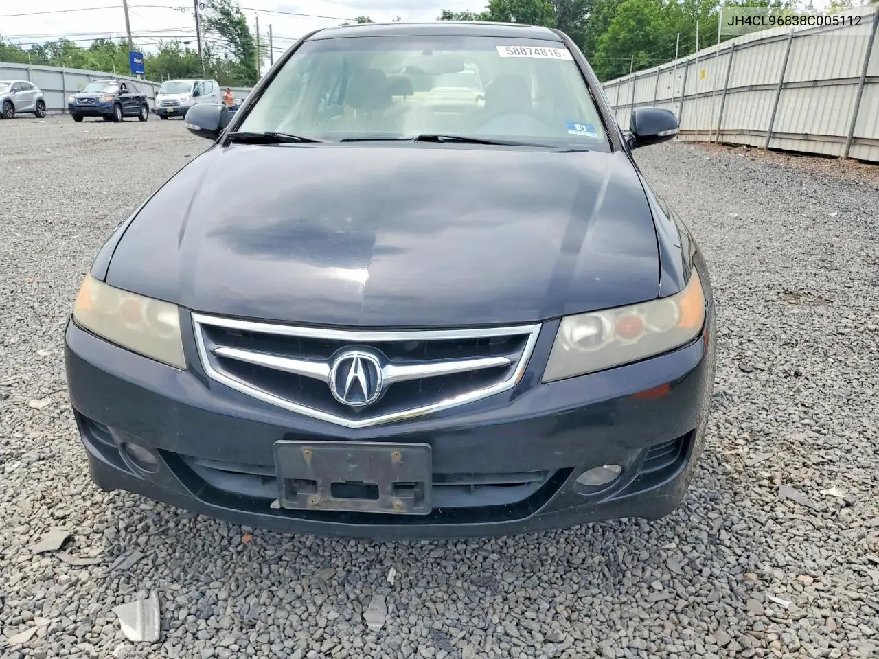 2008 Acura Tsx VIN: JH4CL96838C005112 Lot: 58874816