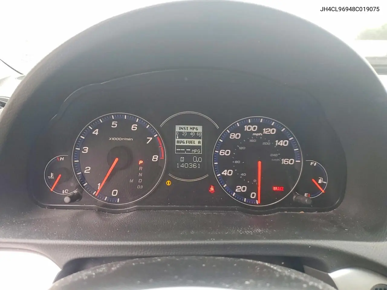 2008 Acura Tsx VIN: JH4CL96948C019075 Lot: 59727966