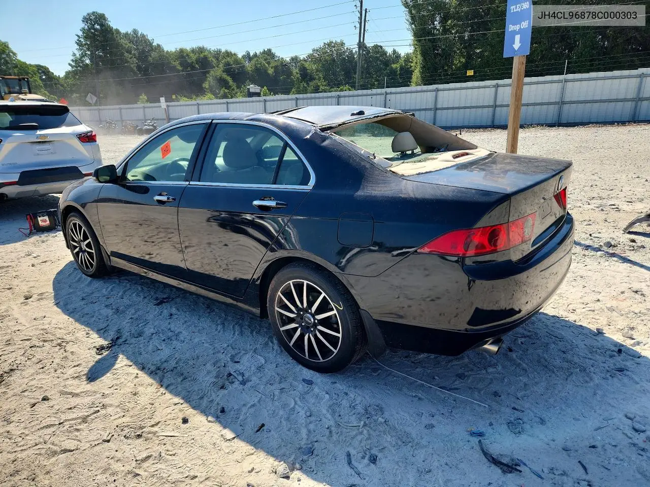 2008 Acura Tsx VIN: JH4CL96878C000303 Lot: 60013046