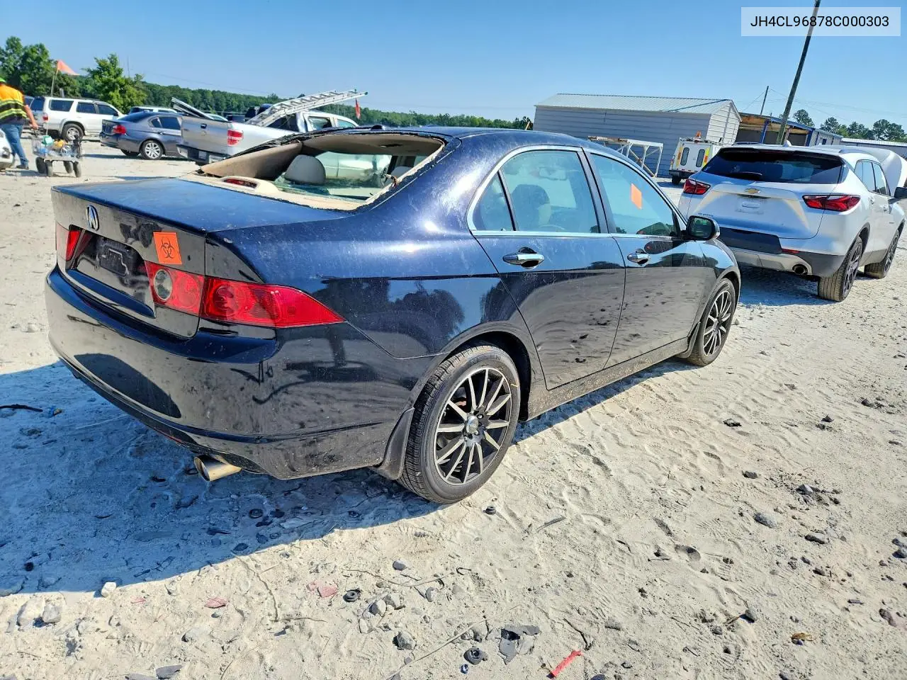 2008 Acura Tsx VIN: JH4CL96878C000303 Lot: 60013046