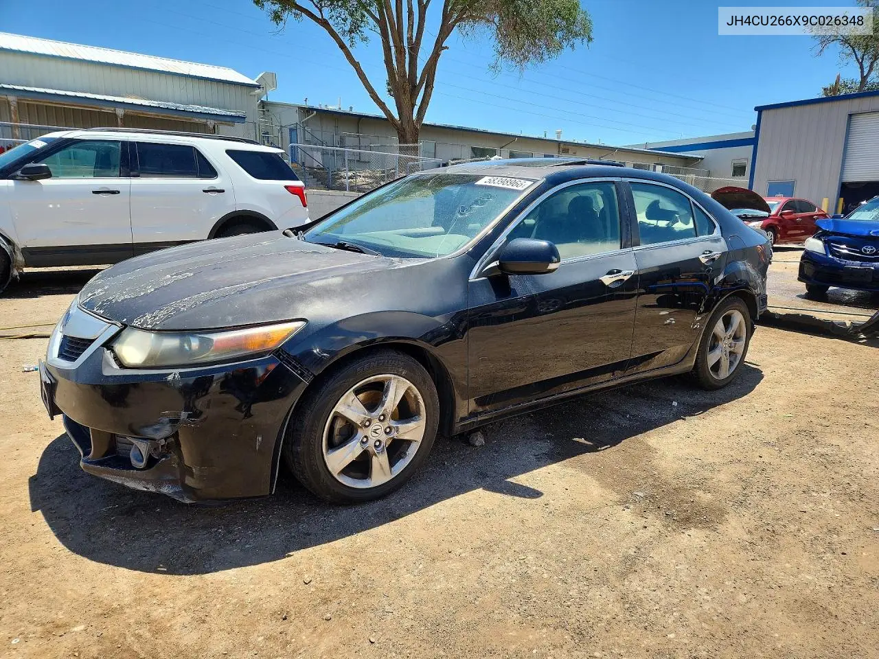 2009 Acura Tsx VIN: JH4CU266X9C026348 Lot: 58398966