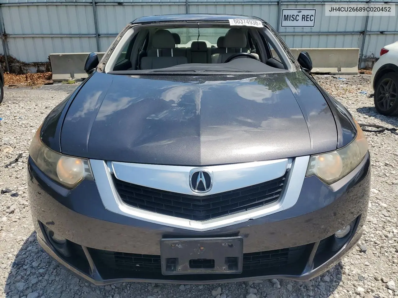 2009 Acura Tsx VIN: JH4CU26689C020452 Lot: 60374936