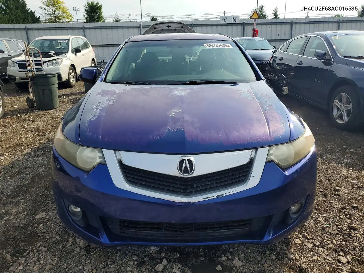 2010 Acura Tsx VIN: JH4CU2F68AC016535 Lot: 58636486