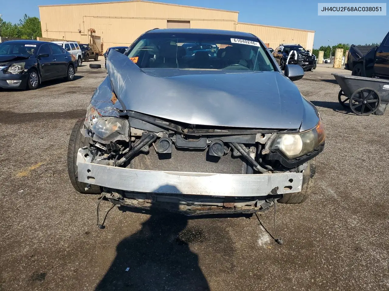 2010 Acura Tsx VIN: JH4CU2F68AC038051 Lot: 61040246