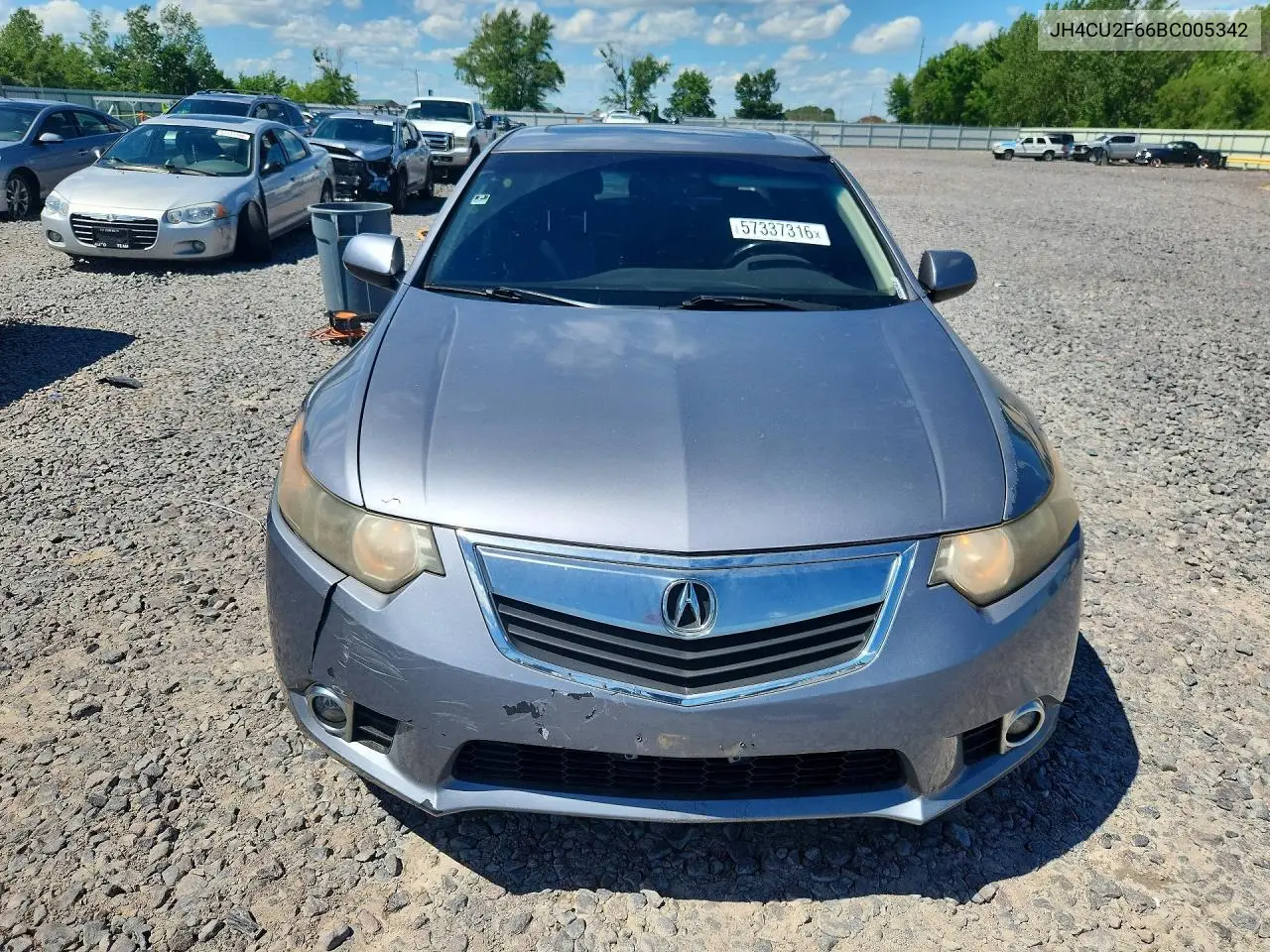 2011 Acura Tsx VIN: JH4CU2F66BC005342 Lot: 57337316