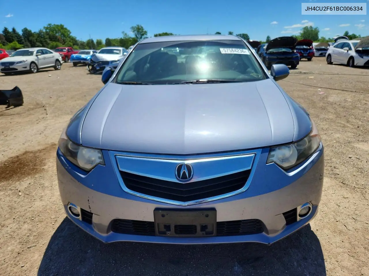 2011 Acura Tsx VIN: JH4CU2F61BC006334 Lot: 57584236