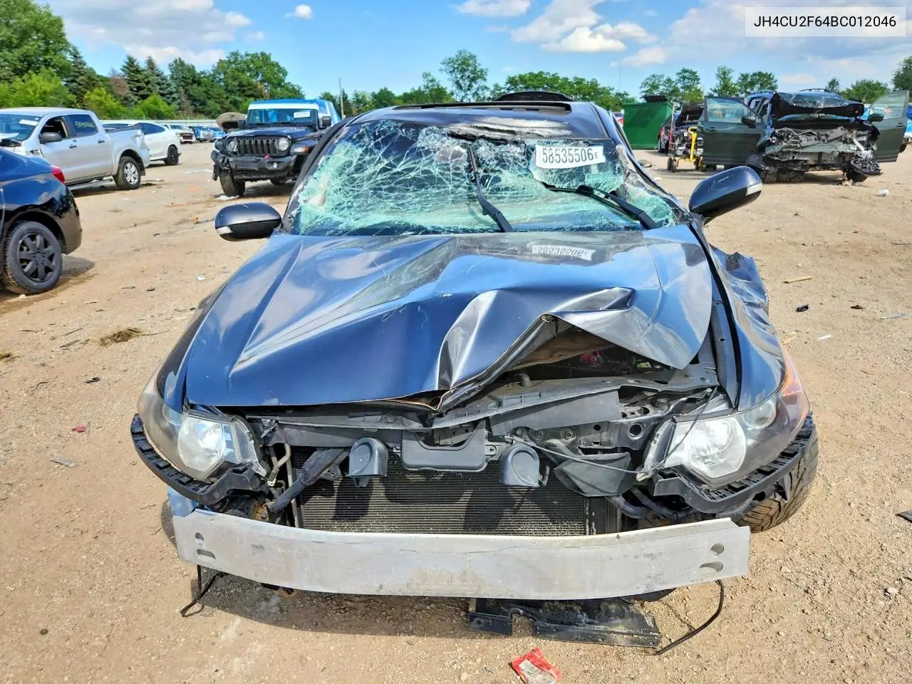 2011 Acura Tsx VIN: JH4CU2F64BC012046 Lot: 58535506