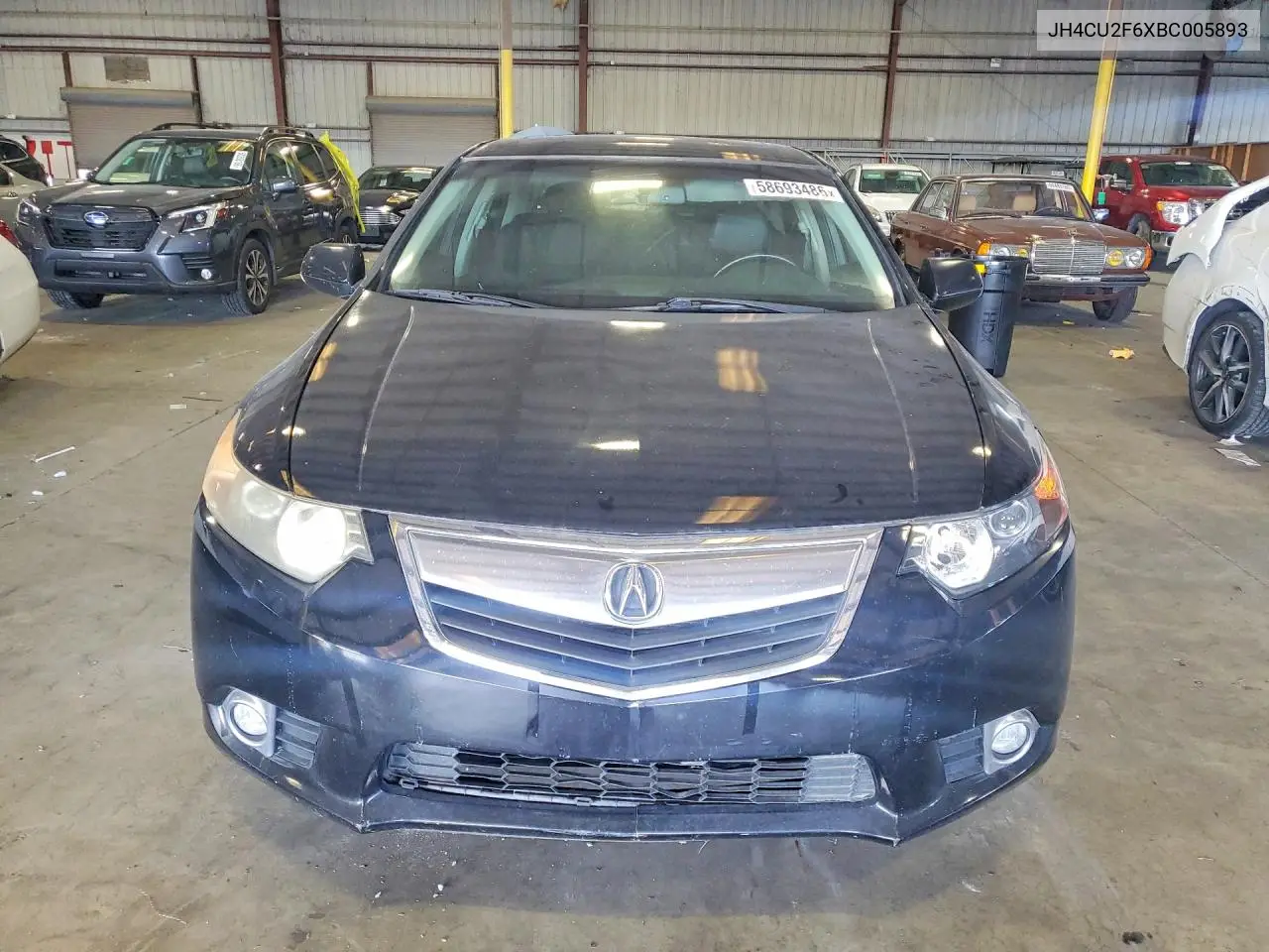 2011 Acura Tsx VIN: JH4CU2F6XBC005893 Lot: 58693486