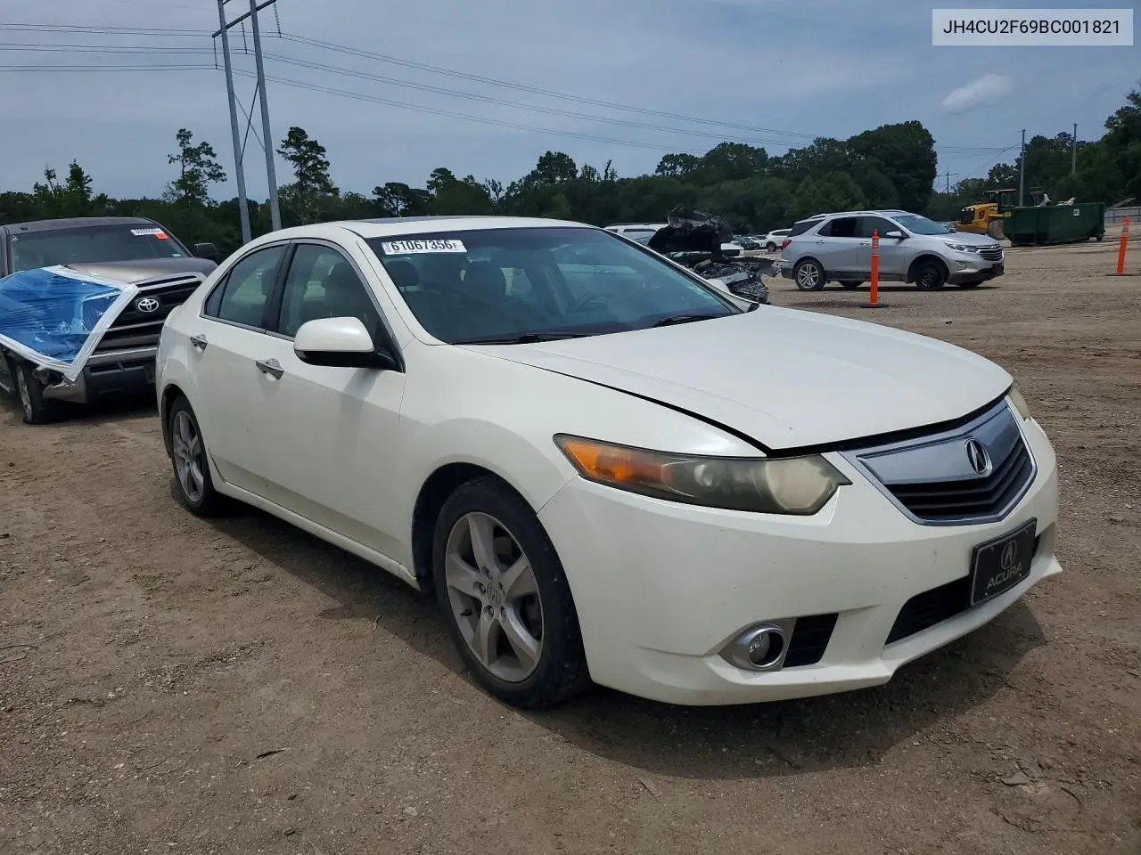 2011 Acura Tsx VIN: JH4CU2F69BC001821 Lot: 61067356