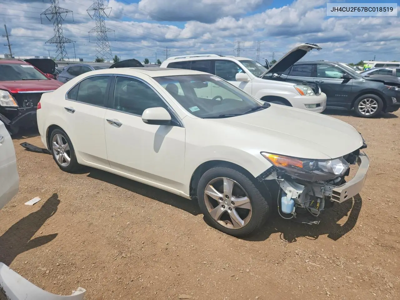 2011 Acura Tsx VIN: JH4CU2F67BC018519 Lot: 61961876