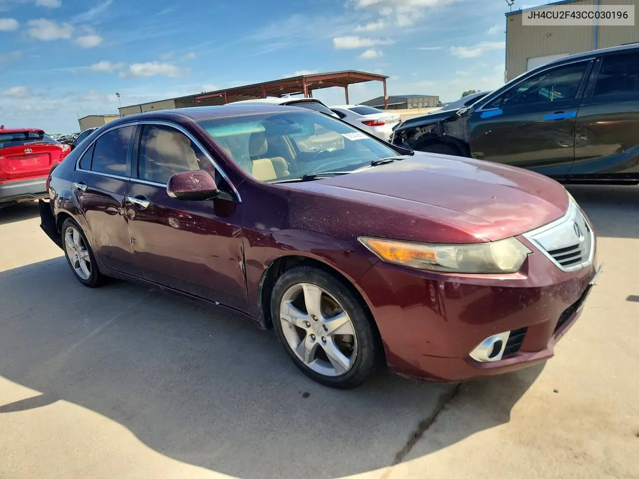 2012 Acura Tsx VIN: JH4CU2F43CC030196 Lot: 57001296