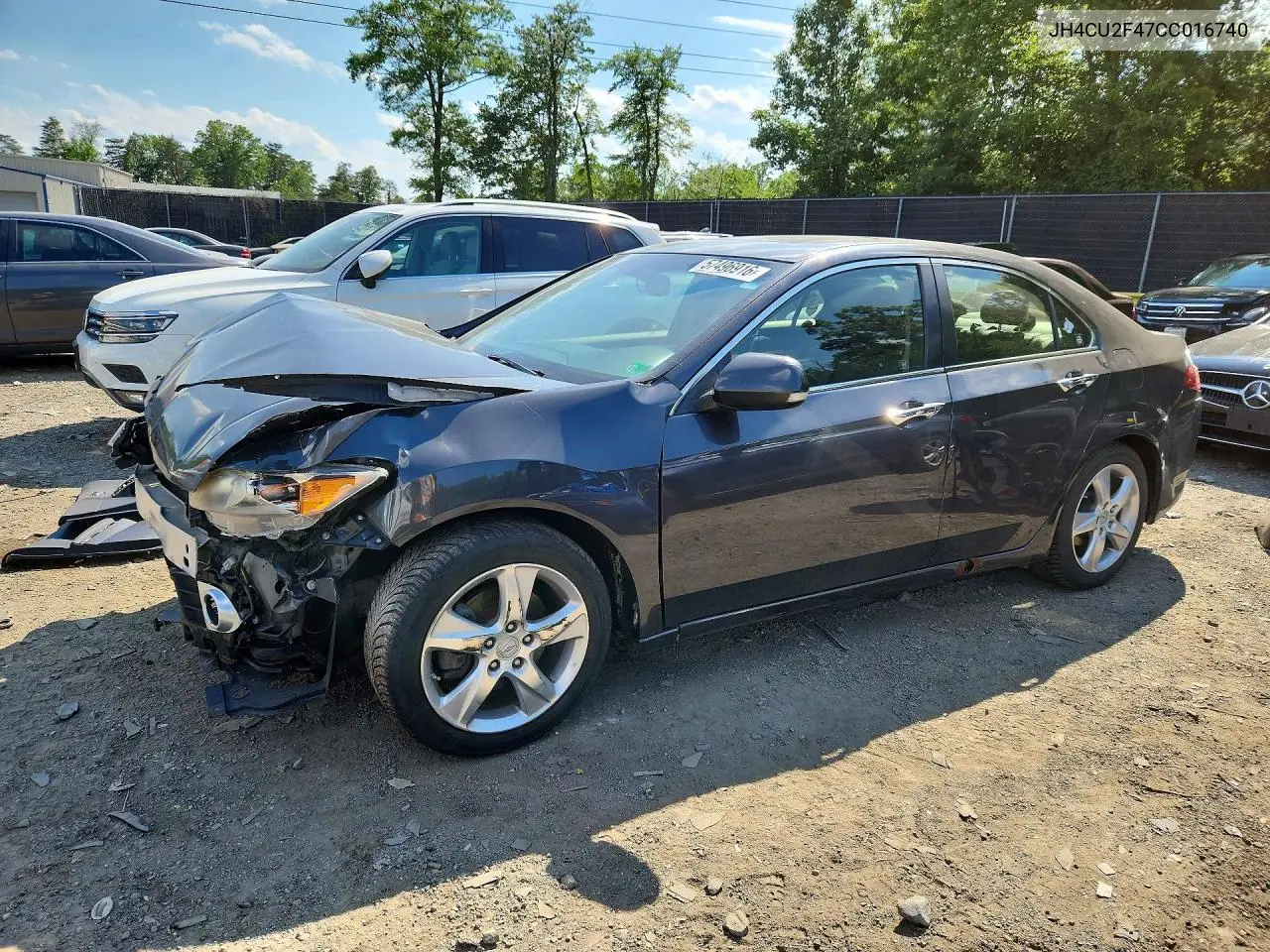 2012 Acura Tsx VIN: JH4CU2F47CC016740 Lot: 57496916