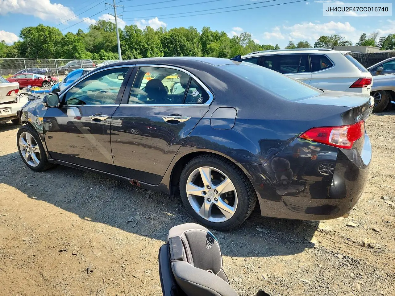 2012 Acura Tsx VIN: JH4CU2F47CC016740 Lot: 57496916