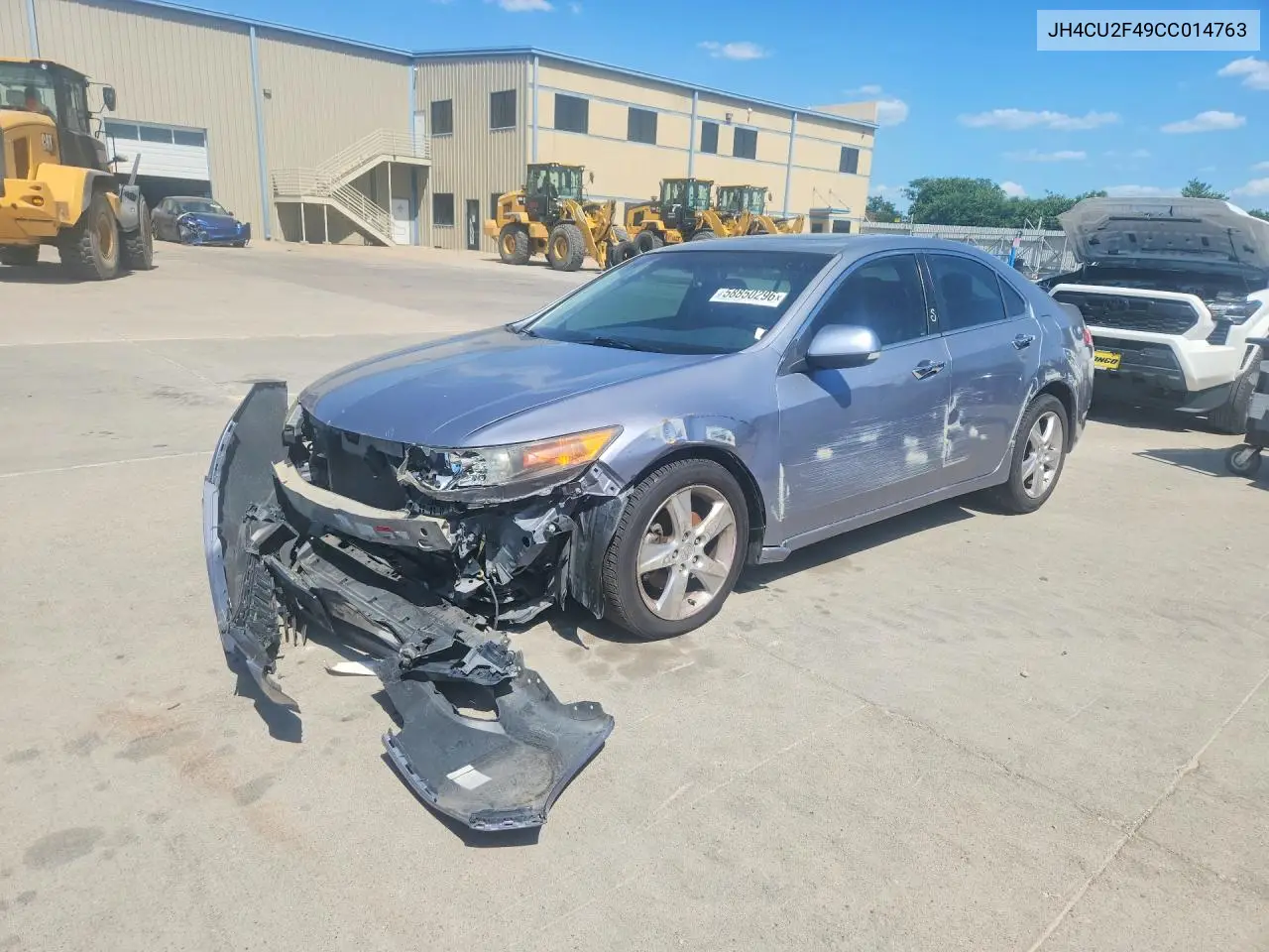 2012 Acura Tsx VIN: JH4CU2F49CC014763 Lot: 58850296